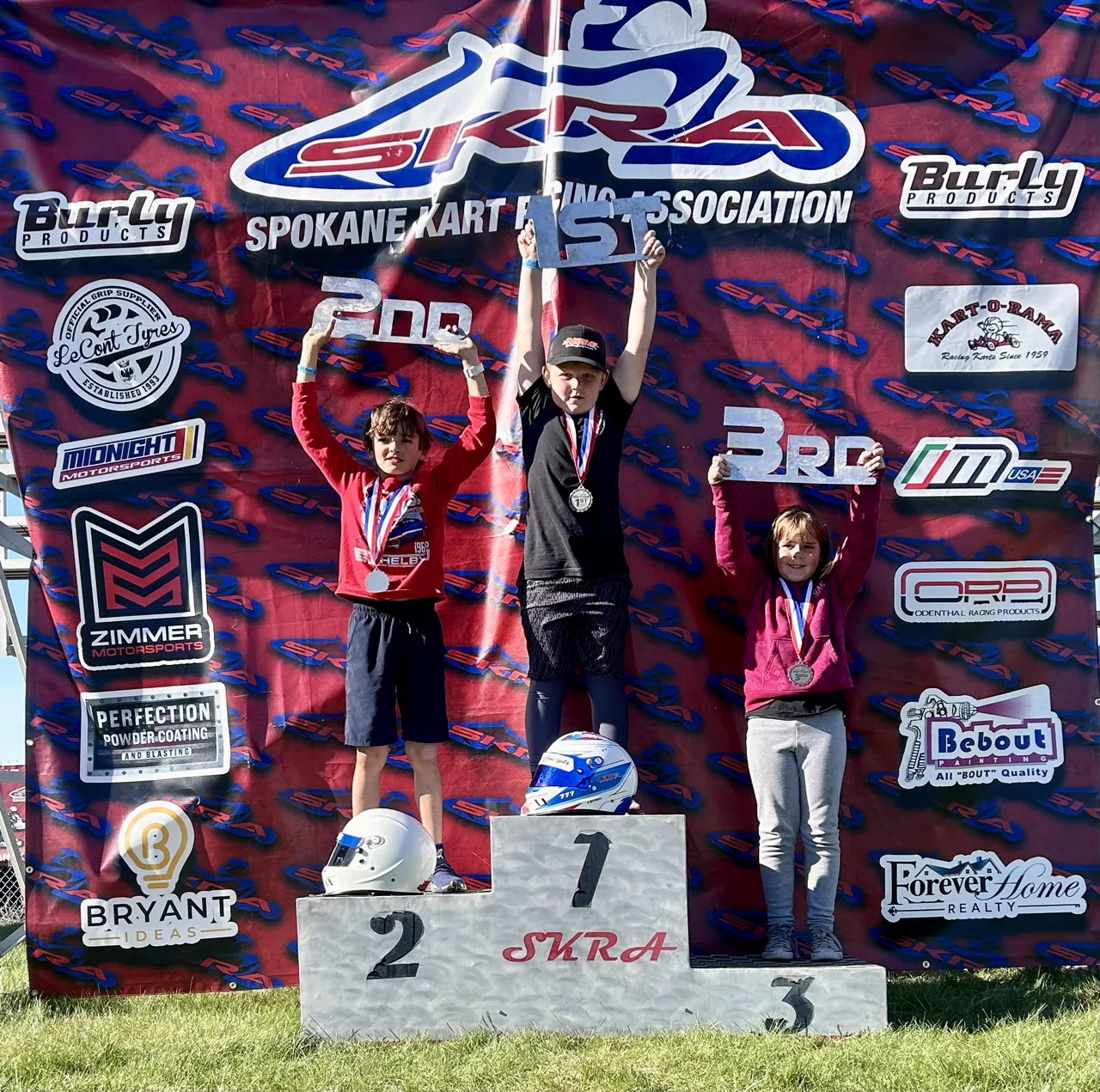 Ryder Wentworth on the podium